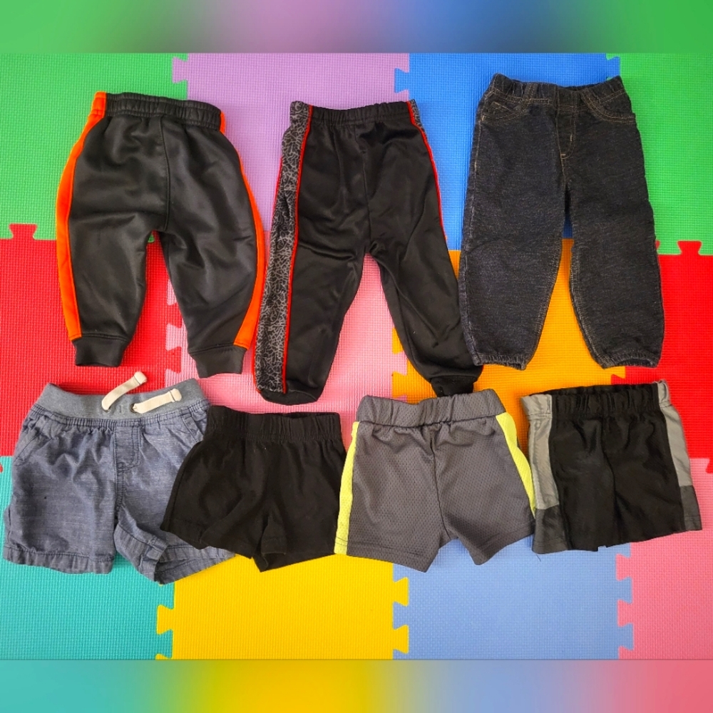 12 - 18 Month Old Pants And Shorts Assortment Boy Joggers Jeans Shorts